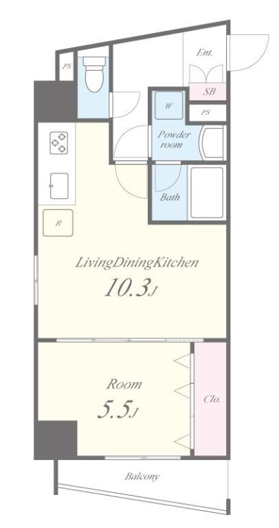 テ レジャンデール護国寺EAST 間取り図