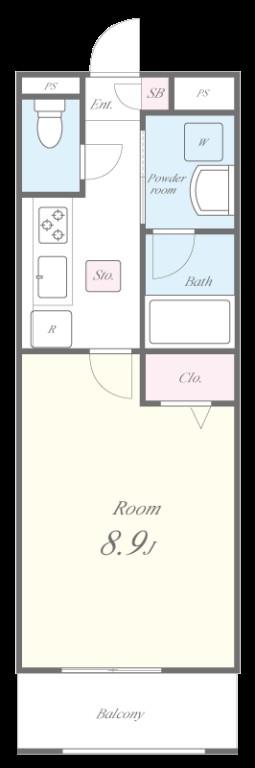 エスディベース都島 305号室 間取り