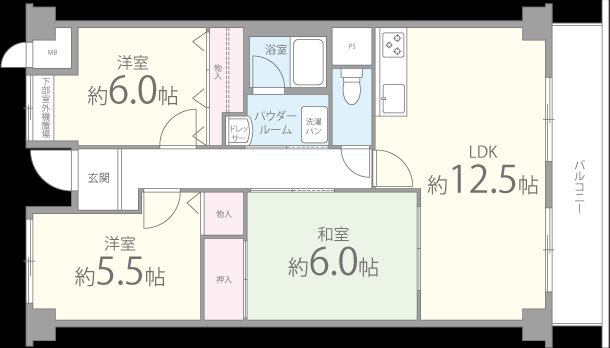 ラ・フォレグラース 間取り図