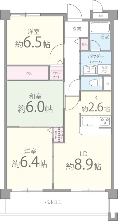 グランドゥール光明池 間取り図