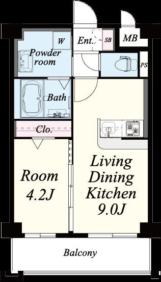 アイ･ウエスト高宮 間取り図