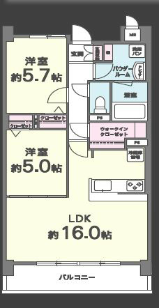 シャンテソレイユ 102号室 間取り