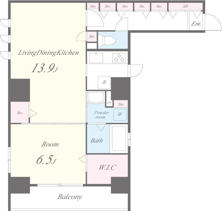 ブロッカート 間取り図
