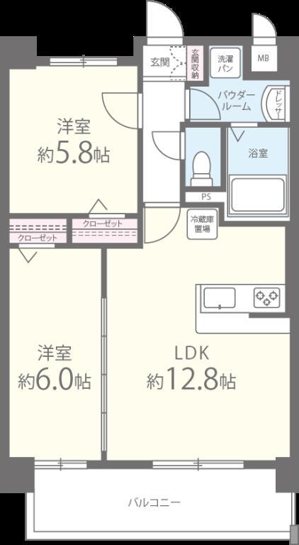 エグゼクティブ イーストタワー 間取り図
