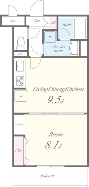 Bon Mandarine 間取り図