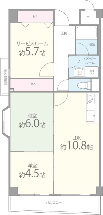 ルミエール南摂津 間取り図