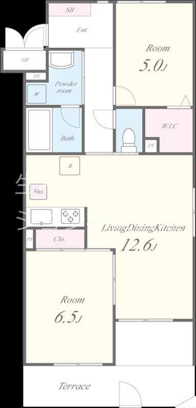 葛城レジデンス 間取り図
