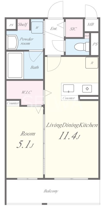 アクア プリータ 間取り図