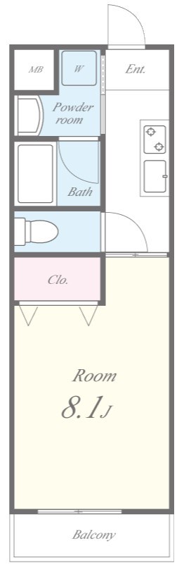 ﾒﾙｳﾞｪｰﾕ 間取り図