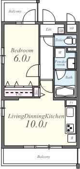 インペリアル弦巻 間取り図