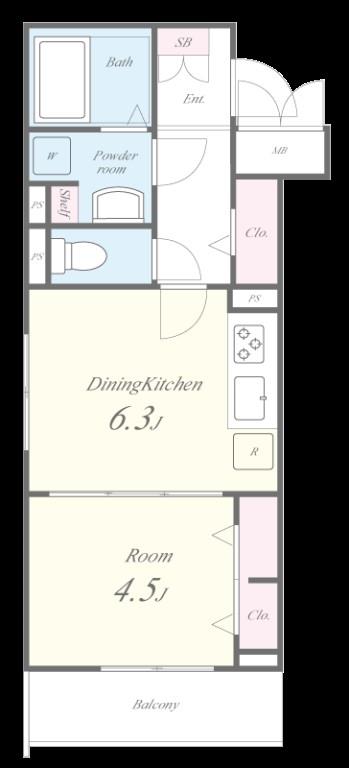 シャルム･ラソワ 間取り図