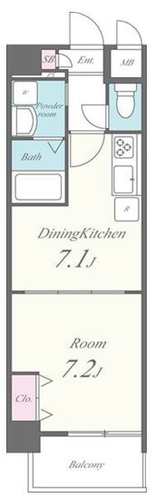 マイスト立川 間取り図