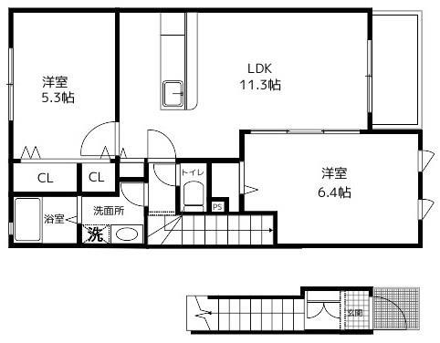 メゾン・ド・ソレイユ 間取り図