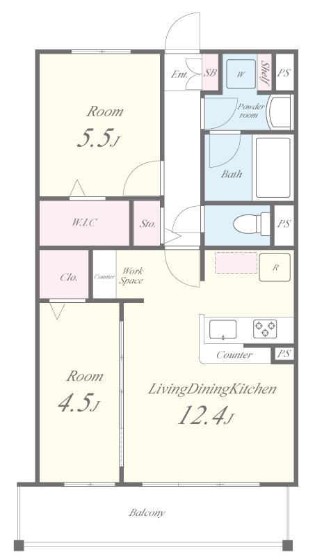 BELLE JOIE(ベルジョワ) 間取り図