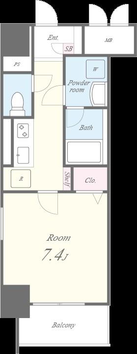 シャルマンソワレ名駅 間取り図