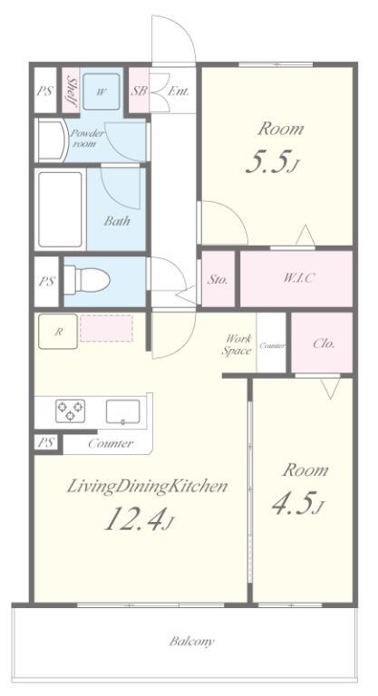 BELLE JOIE(ベルジョワ) 205号室 間取り