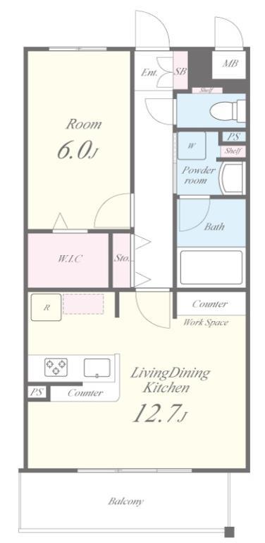 BELLE JOIE(ベルジョワ) 103号室 間取り