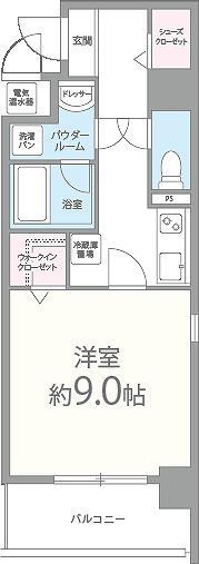 グーテンターク富田2 間取り図