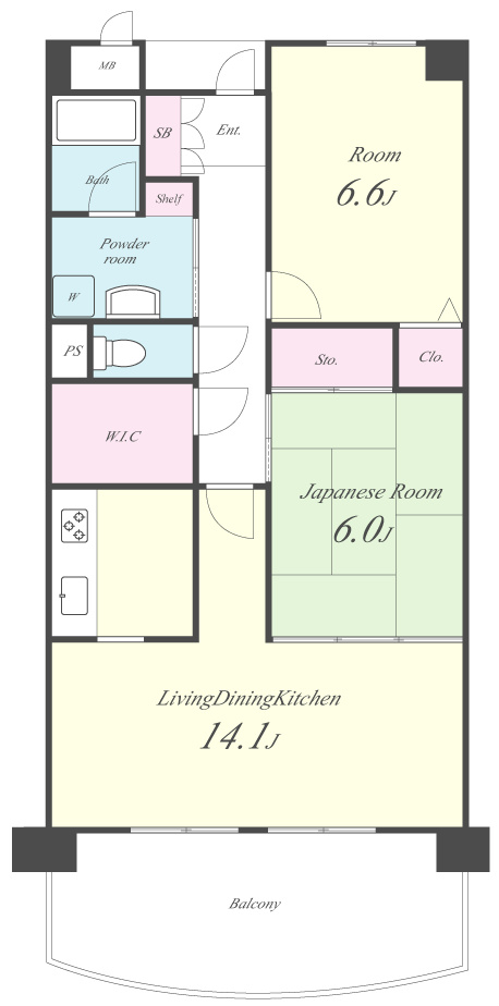 ルミエール花園 間取り図