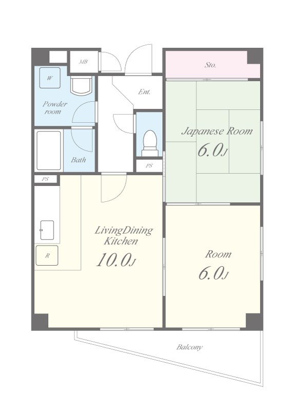 堂ヶ芝壱番館 間取り図