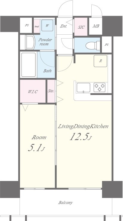 プログレッセ新大阪 間取り図