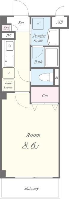 ヴァンセットモネ 間取り図
