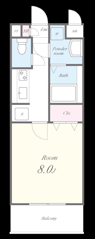 Clair摩耶(クレールマヤ) 間取り図