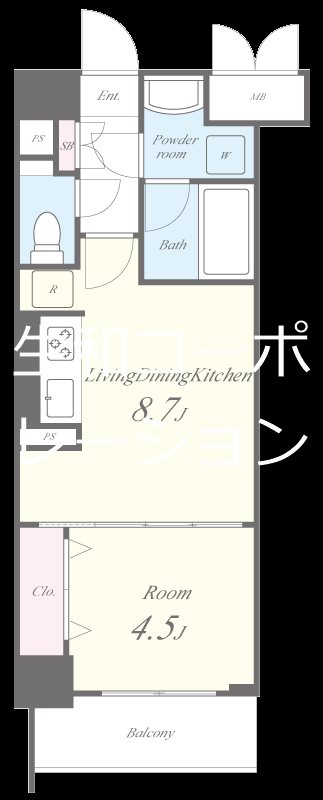 アルブル都島 間取り図
