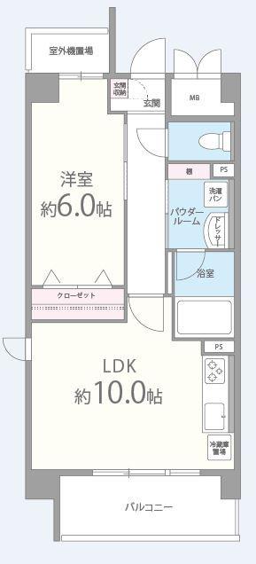 プレステイジEXE(プレステイジエグゼ) 506号室 間取り