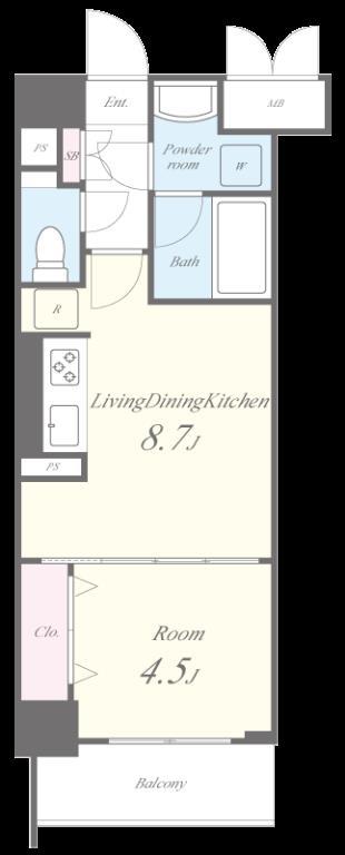 アルブル都島 間取り図