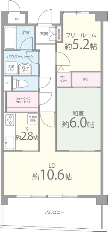 アドミラブール 303号室 間取り