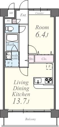 ブルースカイ 間取り図