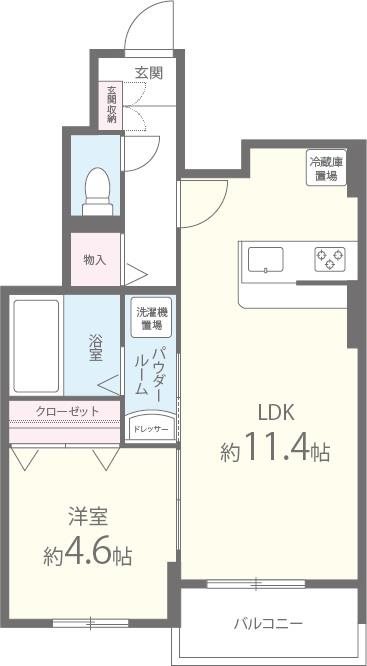 アルテール摂津 間取り図