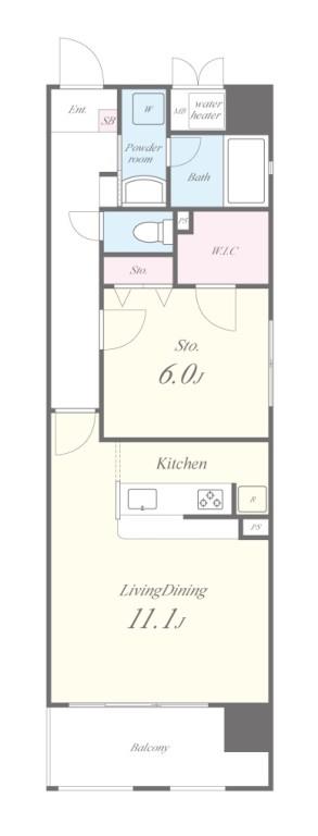 Ocean松屋町 間取り図