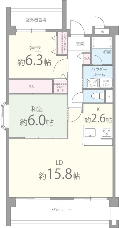 グランドゥール光明池 間取り図
