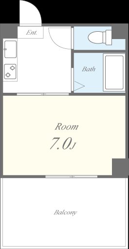 エクラ難波南 間取り図