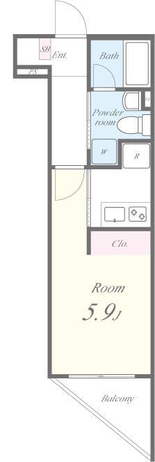 LAUREL西新井栄町 間取り図
