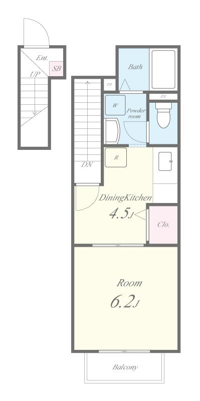 ハイツ雅 間取り図