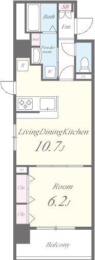 アウラデパリュ－ル 間取り図