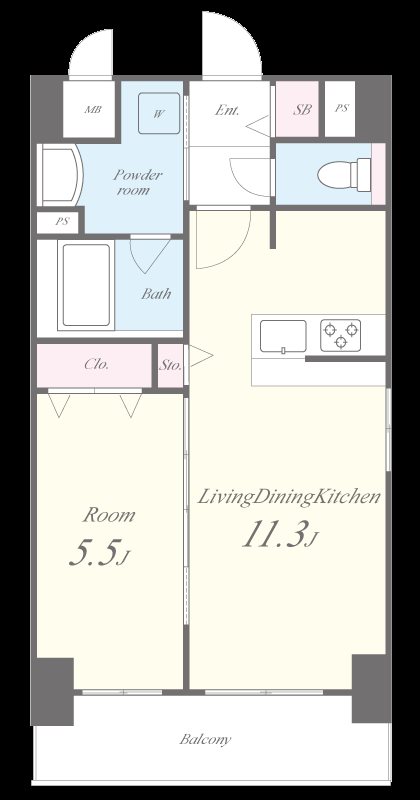 サンセール上本町 間取り図