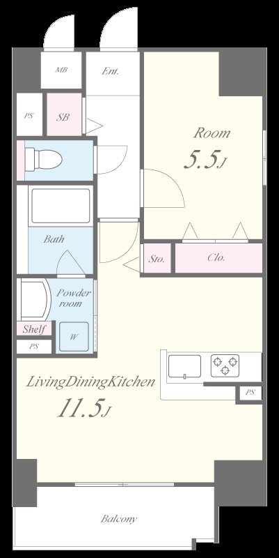 サンセール上本町 間取り図