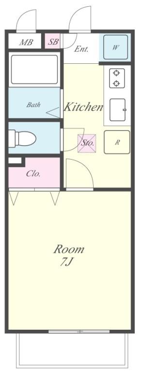 グローリー1番館 間取り図