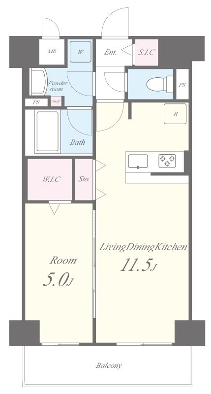 レイワニティ プレイス 間取り図