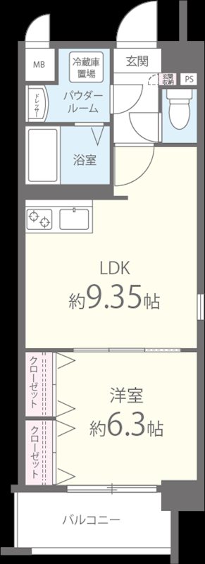 ムーンリバー久留米東町 間取り図