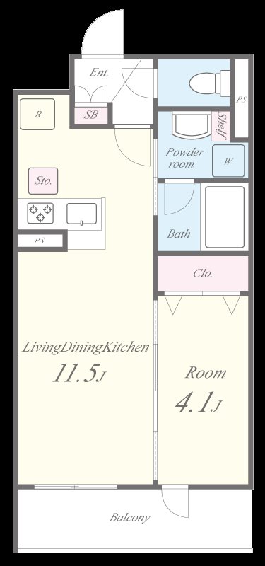 Moza・Soleil 間取り図