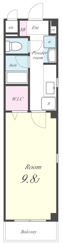 グリーンヒル洛北 201号室 間取り