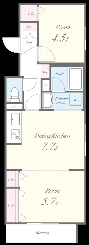 ハイムモコ 間取り図