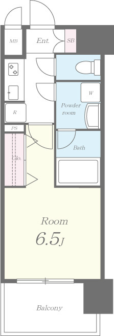 セイワパレス梅田茶屋町 303号室 間取り