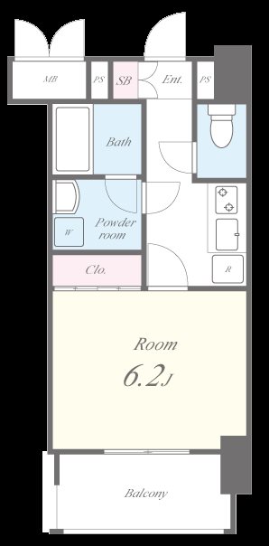 セイワパレス真田山公園南 0503号室 間取り