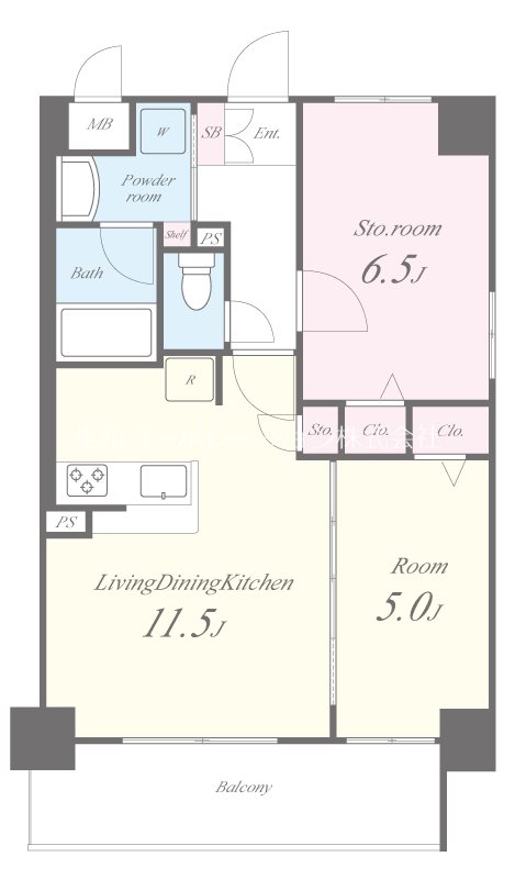 サウスシャノイチ 間取り図